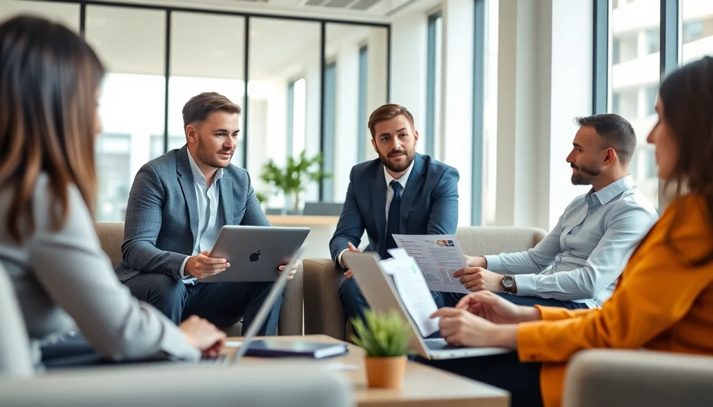 Headhunter IT creating candidate placements in a modern office environment.