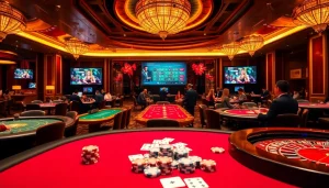 Experience thrilling gameplay at https://phjoy.it.com/ with dynamic casino tables surrounded by engaging players.