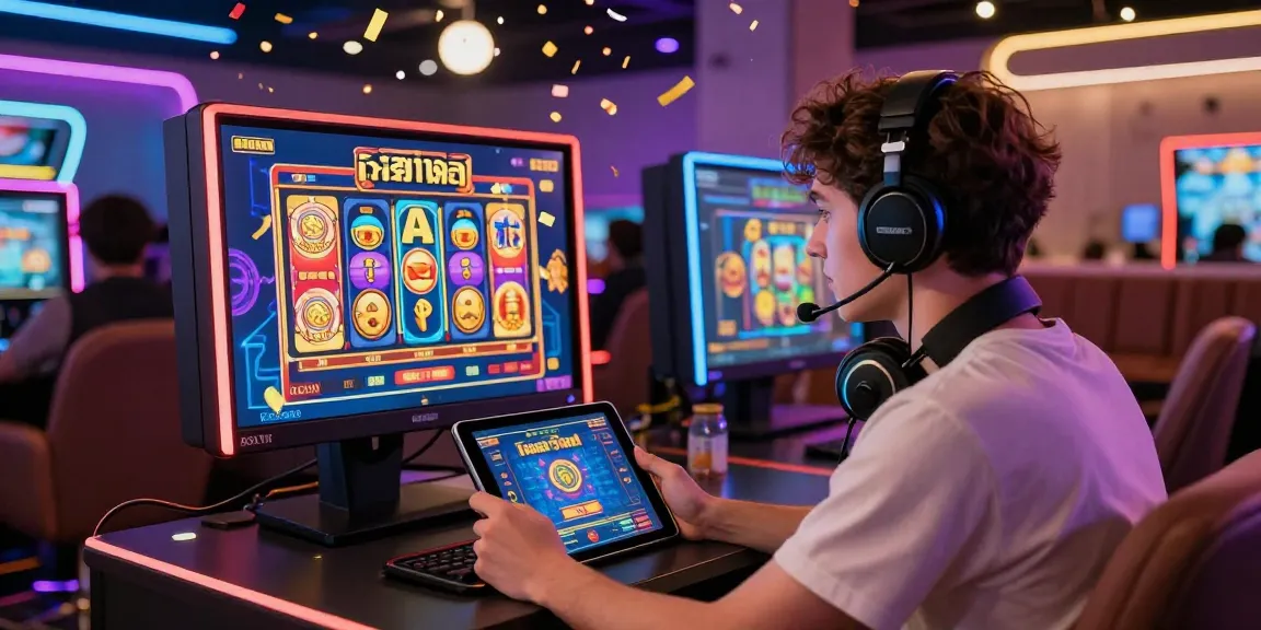 Engaged player experiencing an exciting สล็อตเว็บตรง gaming moment with vibrant visuals and interactive elements.
